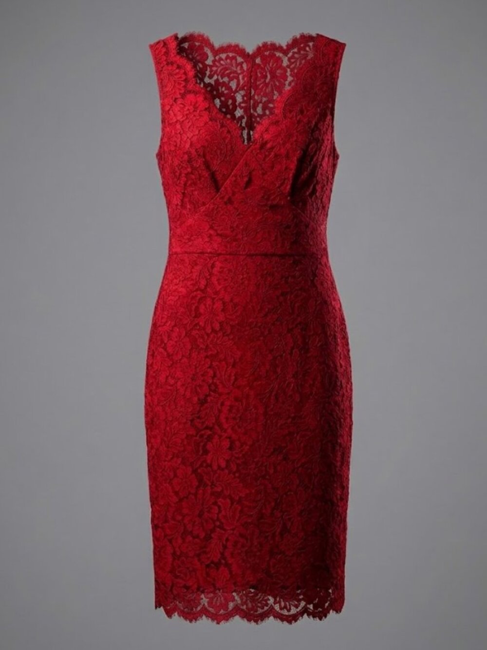 BCBG MaxAzria Perfect Little Red Lace Cocktail Dress Size 2/4 NWT